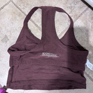 Beyond yoga on the up cropped tank